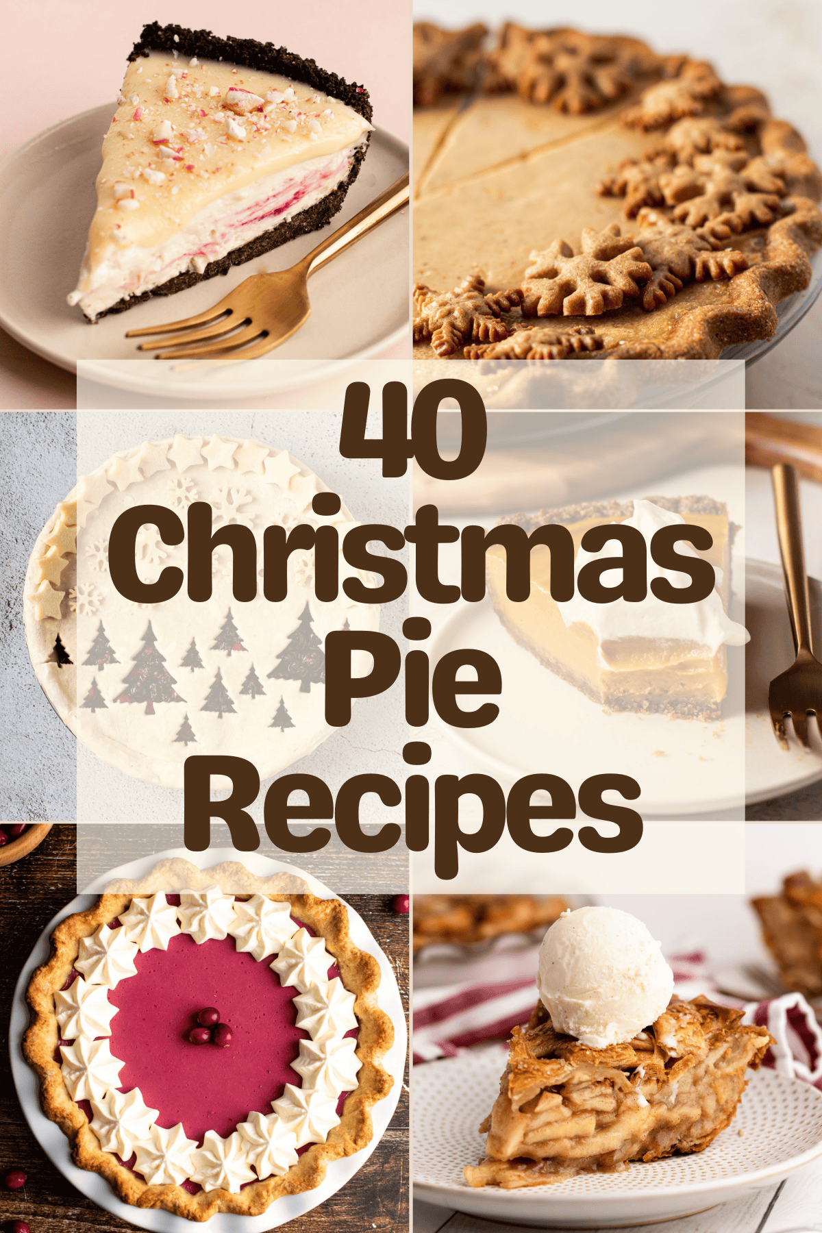 Six featured christmas pies for a roundup of festive recipes and ideas.